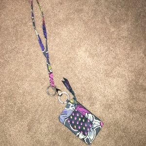 Vera Bradley small lanyard wallet
